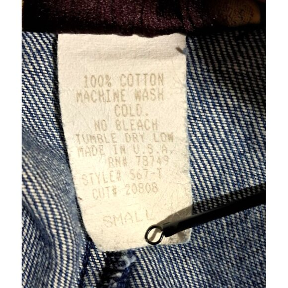 Vintage 80s Rhinestone Embellished Denim Jacket S by Gabby & Claudia - Picture 4 of 8